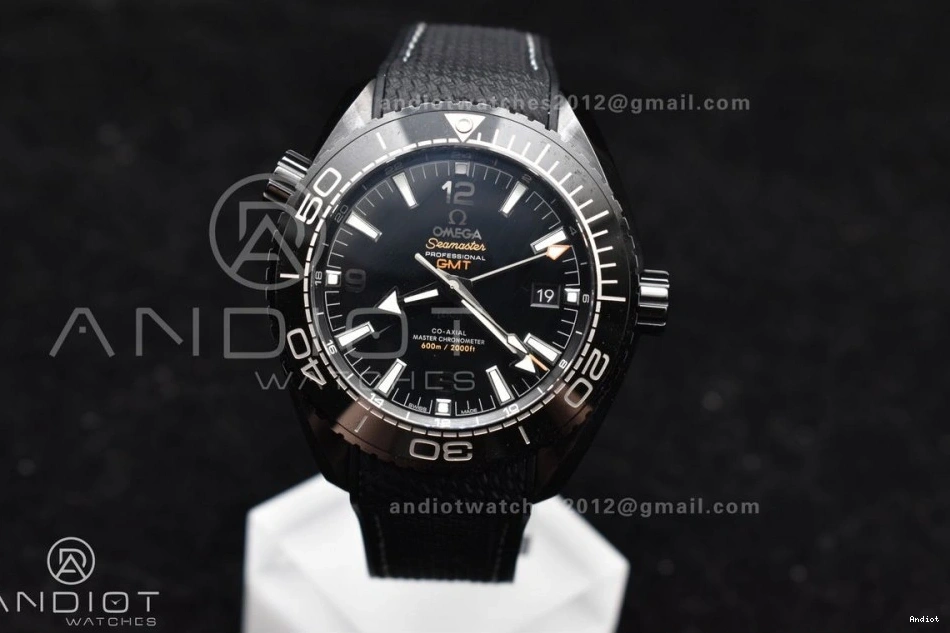 on Nylon Edition A8906 Ocean Real VSF Black Best Strap Clone Super 45.5mm Planet Black Ceramic 1:1 Deep 0108